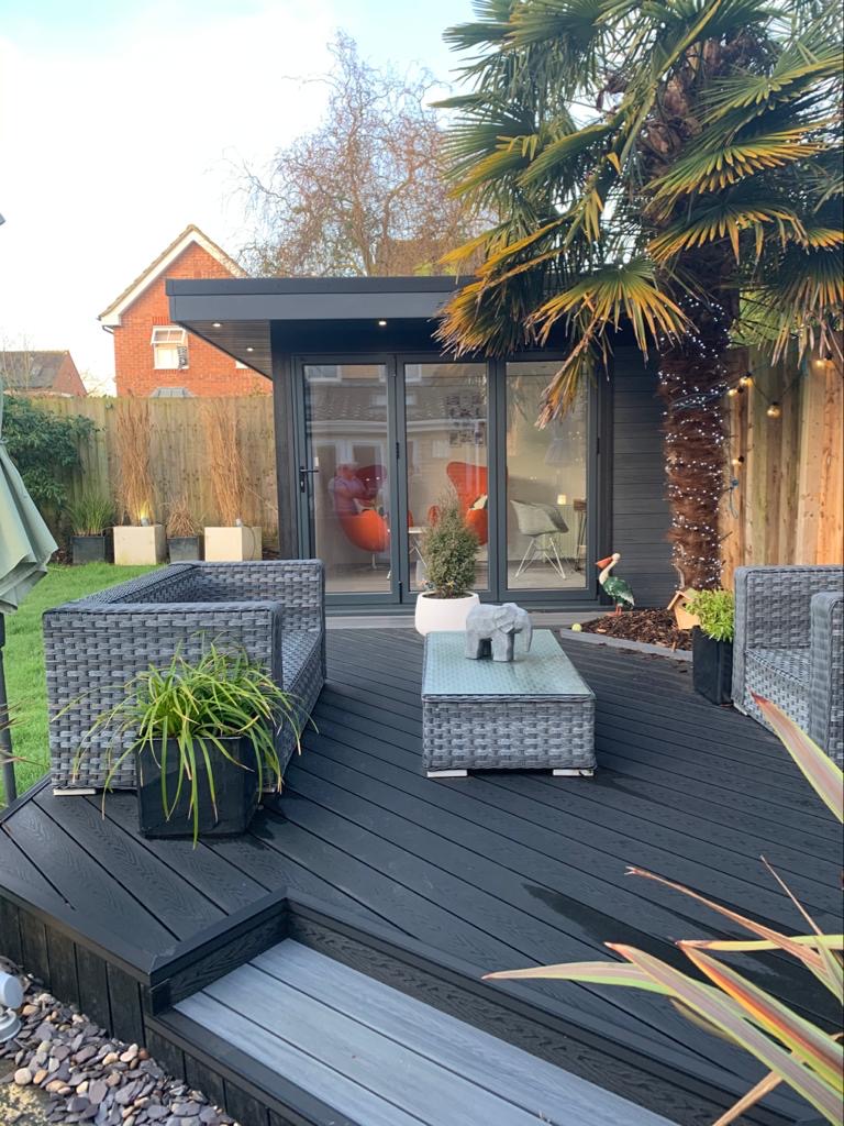 Garden Room In Milton Keynes, With Composite Decking For Outdoor Seating Area Copy Copy